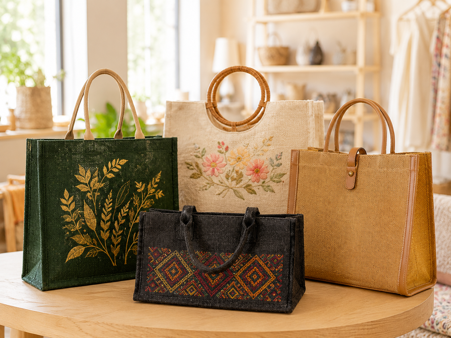 Premium Jute Tote Bag Collection